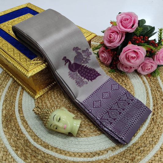 Tharagai Premium Kupera Pattu Soft Silk Saree – Peacock Collections | Elegant Wedding & Festive Saree